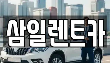 경남 창원시 진해구 용원동 렌트카 전문 삼일렌트카