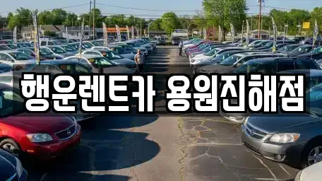 경남 창원시 진해구 용원동 렌트카 전문 행운렌트카 용원진해점