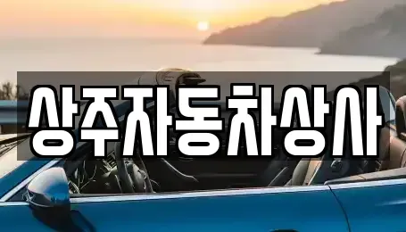 경북 상주시 화개동 중고차 전문 상주자동차상사