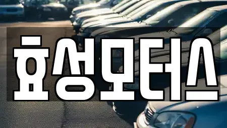 경북 영천시 금호읍 중고차 전문 효성모터스