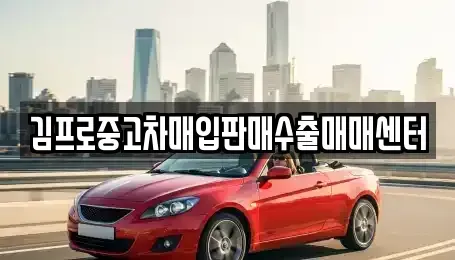 경북 영천시 금호읍 중고차매입 전문 김프로중고차매입판매수출매매센터