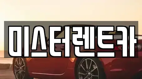 경북 청도군 단기렌트카 전문 미스터렌트카