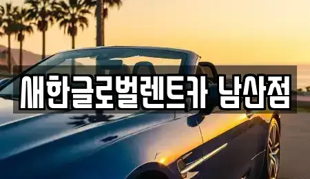 경북 청도군 단기렌트카 전문 새한글로벌렌트카 남산점