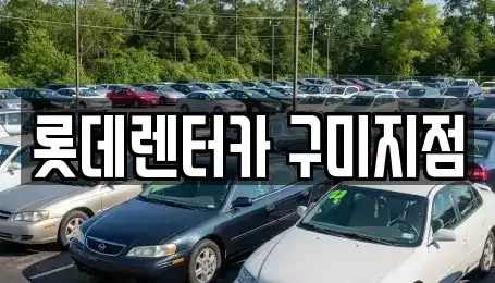 경북 칠곡군 북삼읍 렌트카 전문 롯데렌터카 구미지점