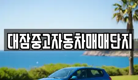 경북 포항시 남구 대잠동 중고차매매 전문 대잠중고자동차매매단지