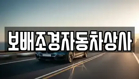 경상북도 경산시 유곡동 중고차 전문 보배조경자동차상사