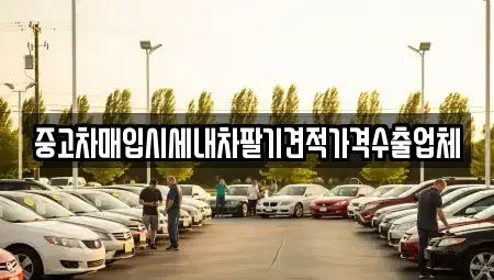 경상북도 안동시 남부동 중고차매입 전문 중고차매입시세내차팔기견적가격수출업체