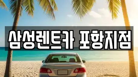 경상북도 포항시 남구 청림동 렌트카 전문 삼성렌트카 포항지점