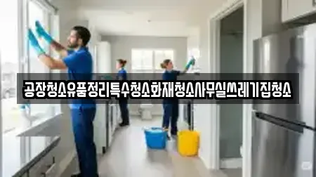 공장청소유품정리특수청소화재청소사무실쓰레기집청소