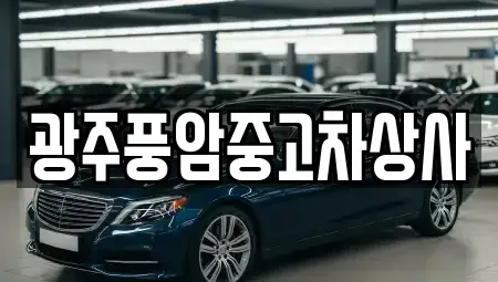 광주 광산구 산정동 중고차매매 전문 광주풍암중고차상사