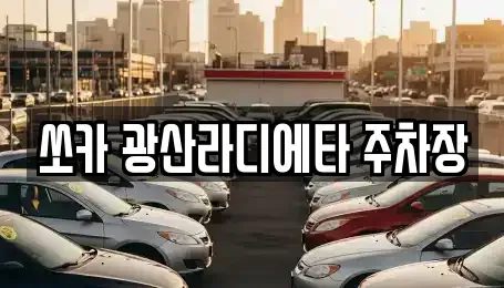 광주 광산구 소촌동 렌트카 전문 쏘카 광산라디에타 주차장