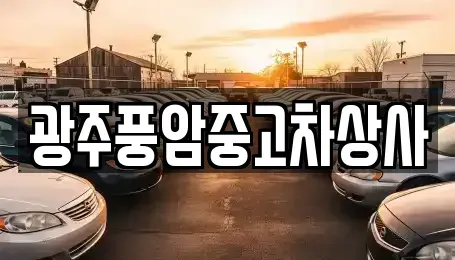 광주 광산구 지정동 중고차 전문 광주풍암중고차상사
