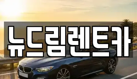 광주광역시 광산구 월계동 렌트카 전문 뉴드림렌트카