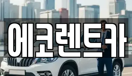 광주광역시 남구 봉선동 렌트카 전문 에코렌트카