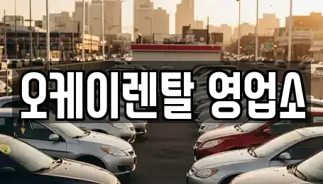 광주광역시 남구 봉선동 렌트카 전문 오케이렌탈 영업소