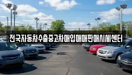 광주광역시 남구 봉선동 중고차매입 전문 전국자동차수출중고차매입매매판매시세센터