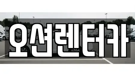 광주광역시 동구 충장로5가 장기렌트카 전문 오션렌터카