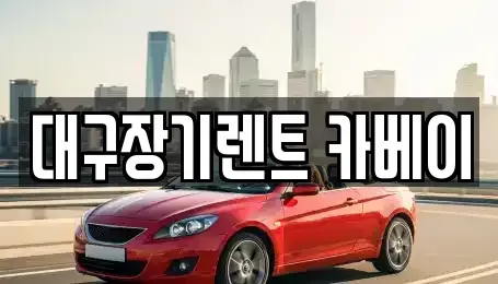 대구 동구 신천동 장기렌트카 전문 대구장기렌트 카베이