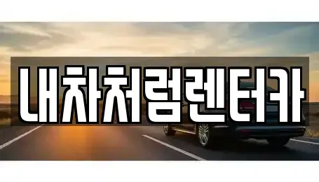대구 북구 동천동 렌트카 전문 내차처럼렌터카