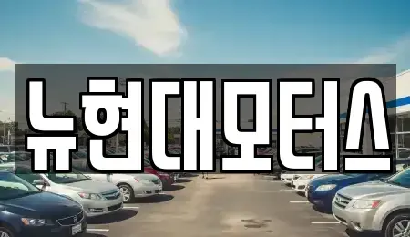 대구광역시 동구 괴전동 중고차매매 전문 뉴현대모터스