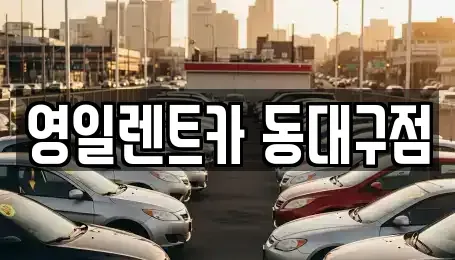 대구광역시 동구 효목동 렌트카 전문 영일렌트카 동대구점