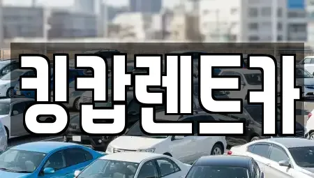 대전 대덕구 신대동 렌트카 전문 킹캅렌트카