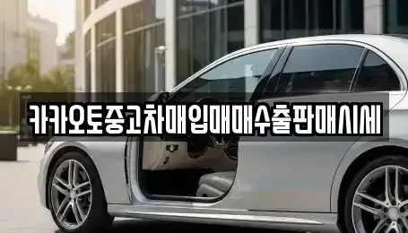 대전 대덕구 오정동 중고차매입 전문 카카오토중고차매입매매수출판매시세