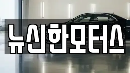 대전 동구 장척동 중고차매매 전문 뉴신한모터스