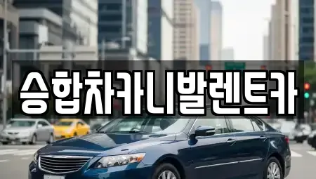 대전 중구 용두동 렌트카 전문 승합차카니발렌트카