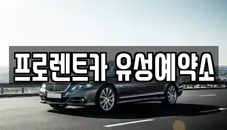 대전광역시 유성구 봉명동 렌트카 전문 프로렌트카 유성예약소