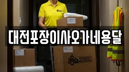 대전포장이사오가네용달