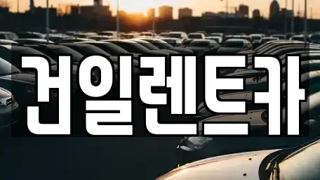 부산 강서구 강동동 장기렌트카 전문 건일렌트카