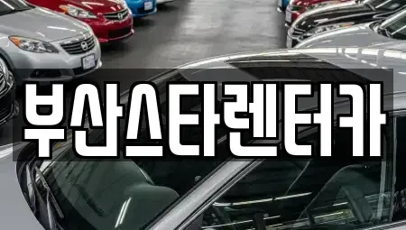 부산 금정구 노포동 렌트카 전문 부산스타렌터카