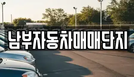 부산 남구 중고차 전문 남부자동차매매단지