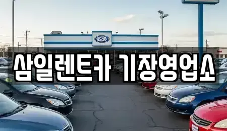 부산 단기렌트카 전문 삼일렌트카 기장영업소