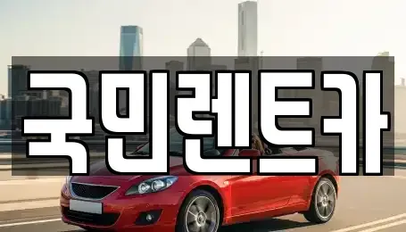 부산 서구 서대신동3가 렌트카 전문 국민렌트카