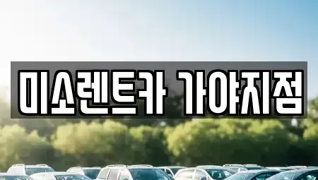 부산 서구 서대신동3가 렌트카 전문 미소렌트카 가야지점