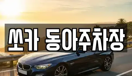 부산 서구 토성동2가 렌트카 전문 쏘카 동아주차장