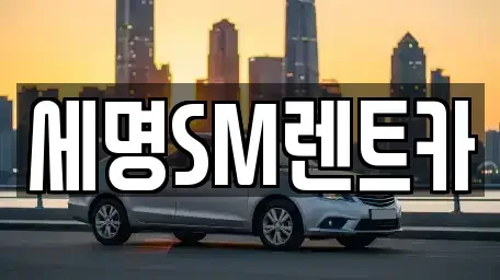 부산 영도구 신선동3가 렌트카 전문 세명SM렌트카
