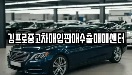 부산 중고차매입 전문 김프로중고차매입판매수출매매센터