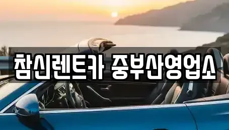 부산광역시 서구 초장동 렌트카 전문 참신렌트카 중부산영업소