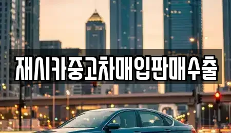 서울 강동구 천호동 중고차매입 전문 재시카중고차매입판매수출