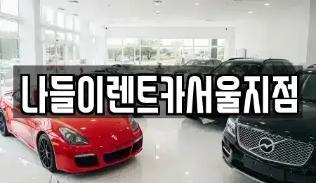서울 노원구 월계동 렌트카 전문 나들이렌트카서울지점