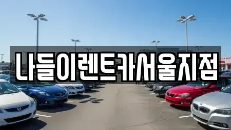 서울 성북구 성북동 렌트카 전문 나들이렌트카서울지점