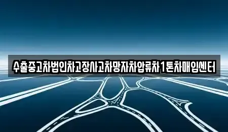 서울 성북구 안암동2가 중고차매입 전문 수출중고차법인차고장사고차망자차압류차1톤차매입센터