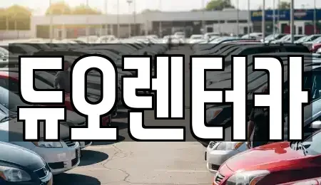 서울 종로구 관수동 렌트카 전문 듀오렌터카