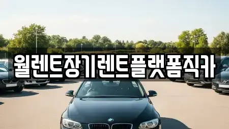 서울 종로구 충신동 장기렌트카 전문 월렌트장기렌트플랫폼직카