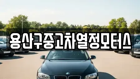 서울 중구 남대문로5가 중고차매매 전문 용산구중고차열정모터스