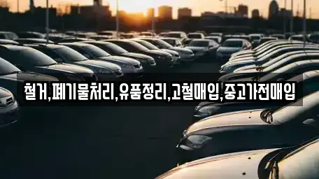 서울특별시 강동구 길동 중고차매입 전문 철거,폐기물처리,유품정리,고철매입,중고가전매입