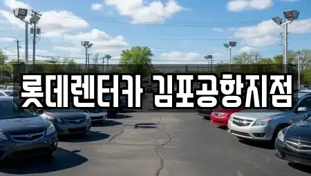 서울특별시 강서구 공항동 렌트카 전문 롯데렌터카 김포공항지점